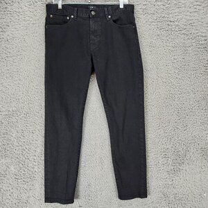 Club Monaco Jeans Mens 32x30 Black Stretch Low Rise Skinny